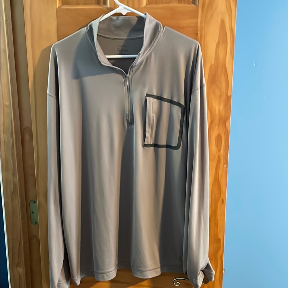 Cabelas Gray Long Sleeve Pullover